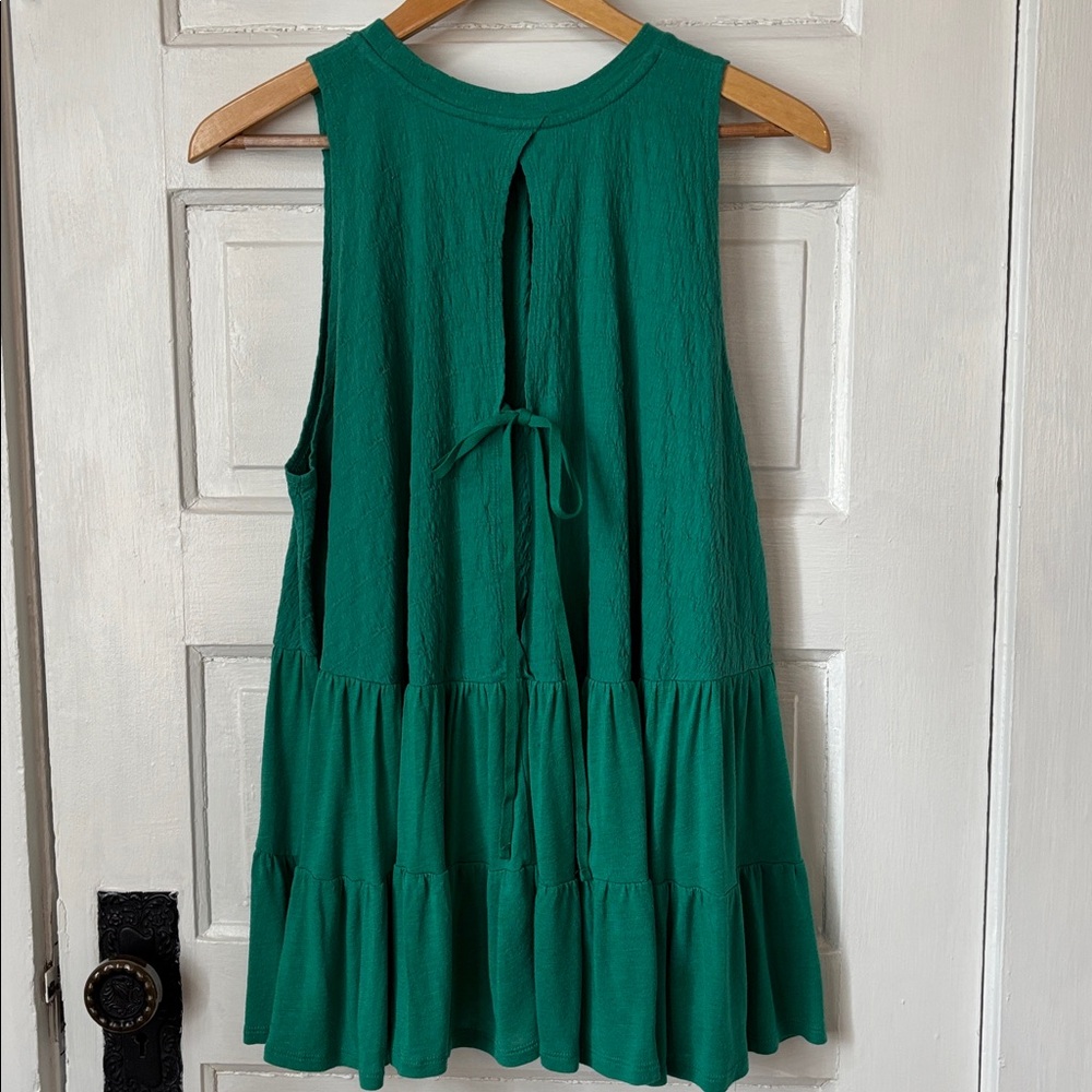 FREE PEOPLE RIGHT ON TIME TIE BACK SLEEVELESS TUNIC - Picture 6 of 11